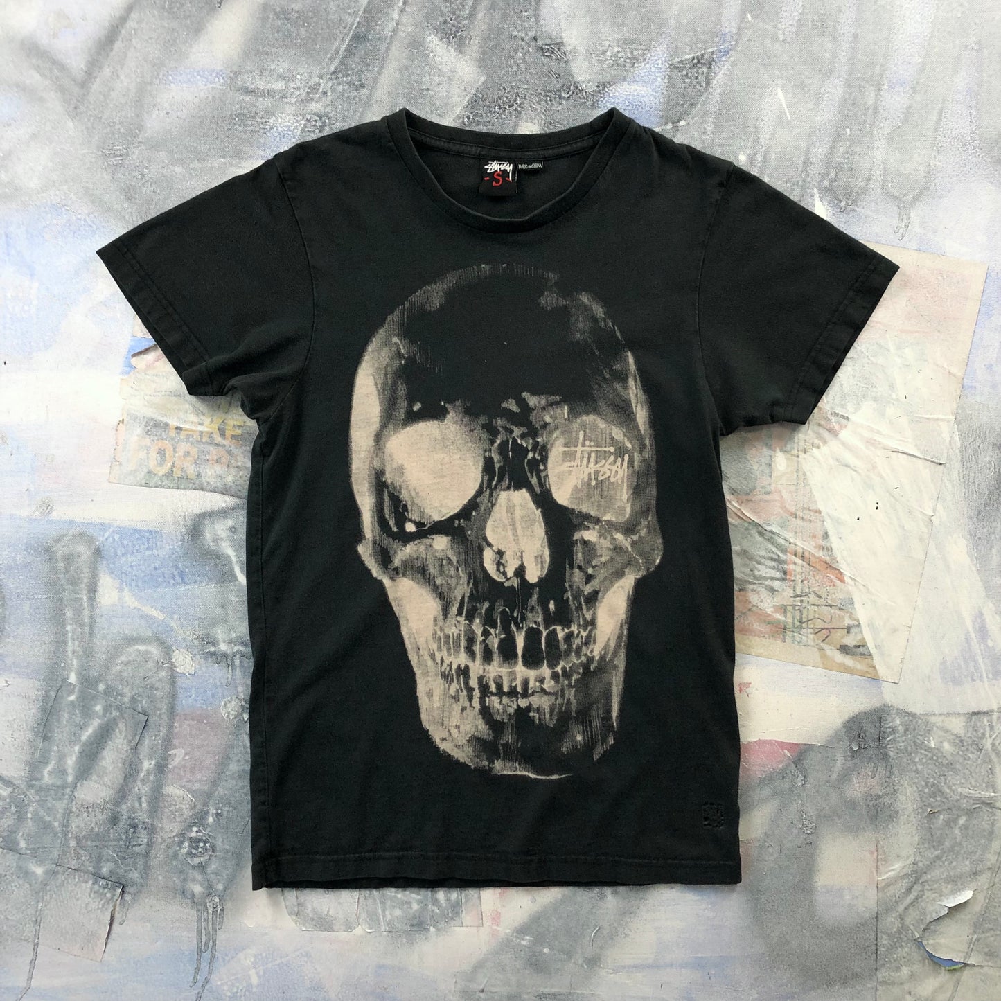 Vintage Stussy Skull T Shirt S