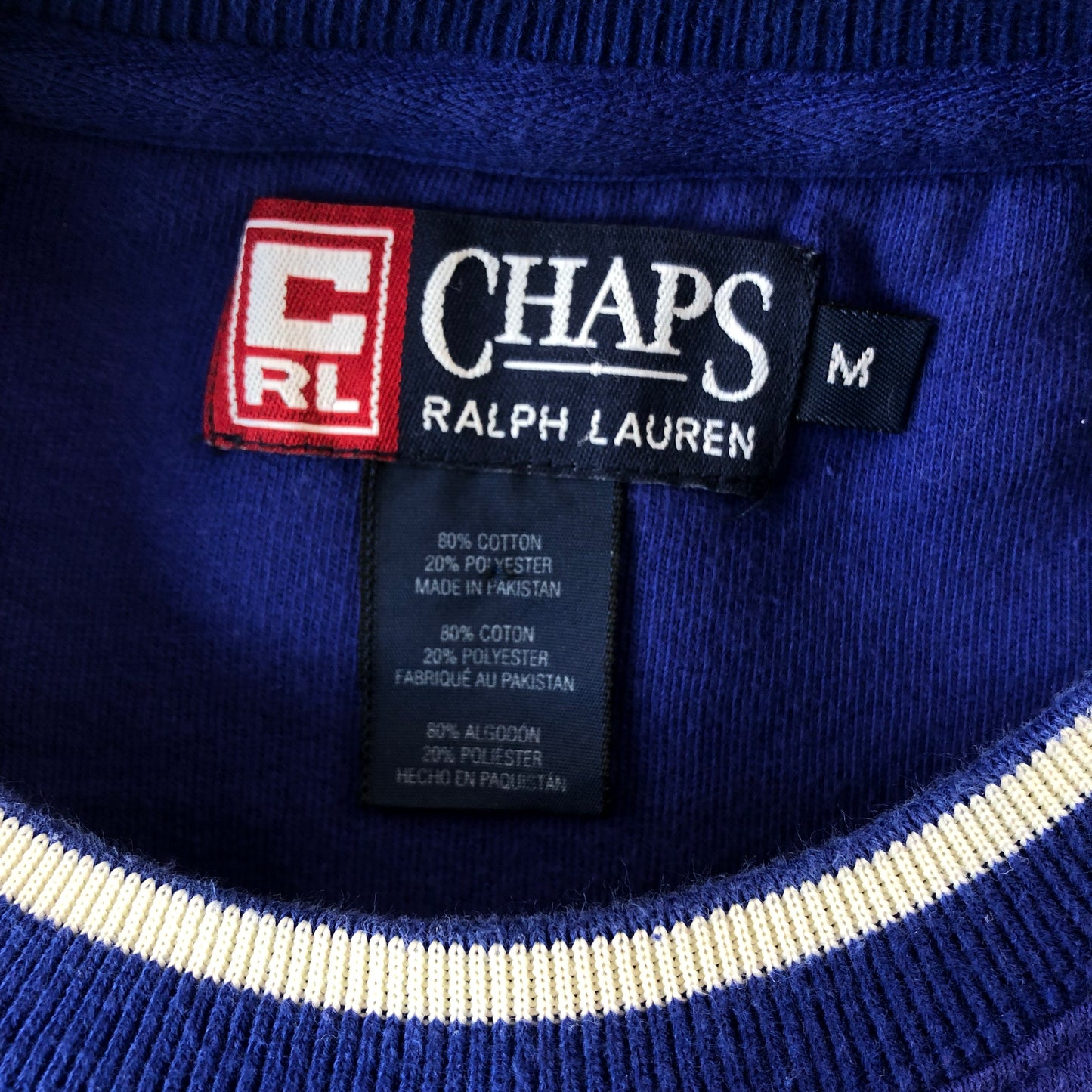 Chaps Ralph Lauren Retro Crewneck Sweatshirt M