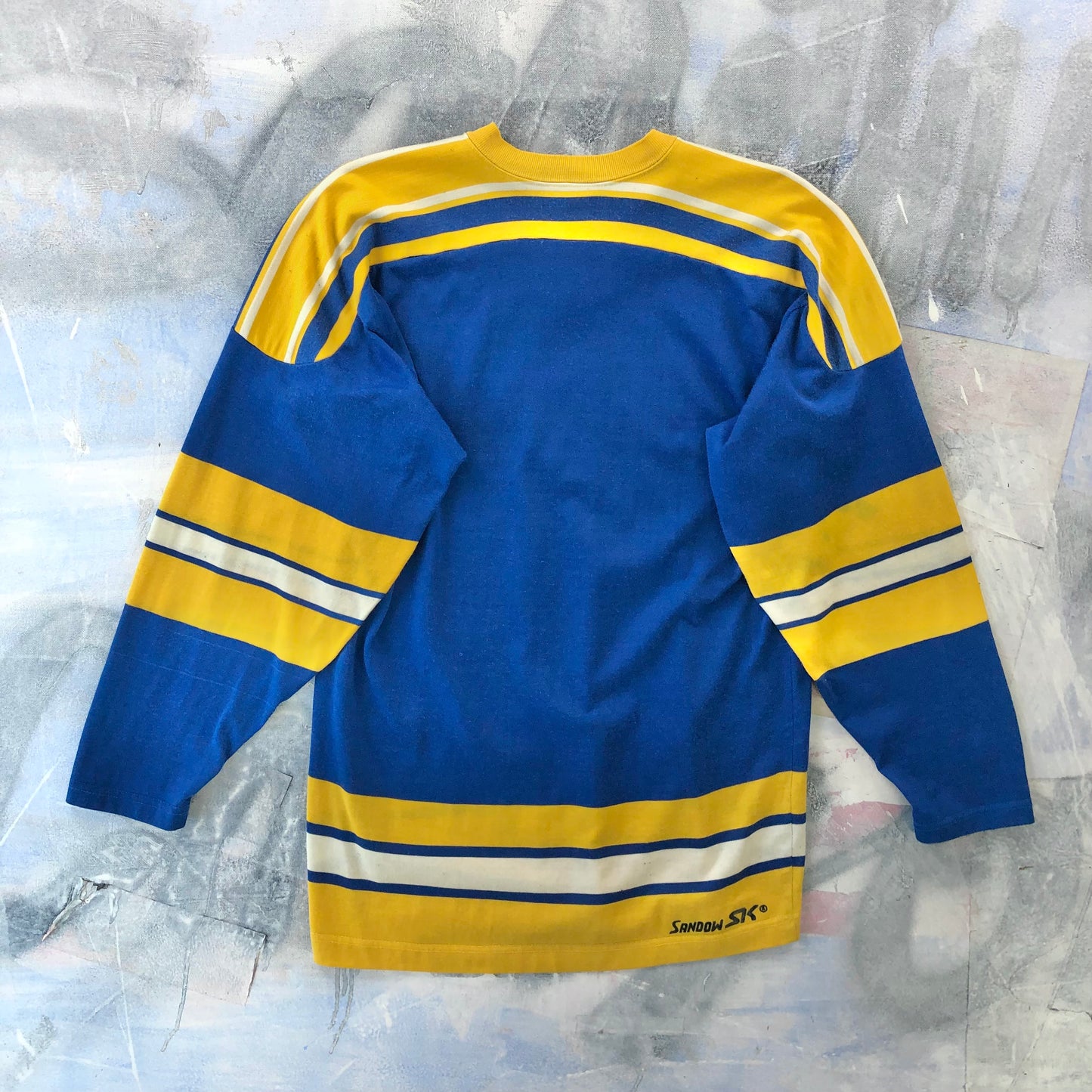 Vintage 70s NHL St. Louis Blues Knit Hockey Jersey M