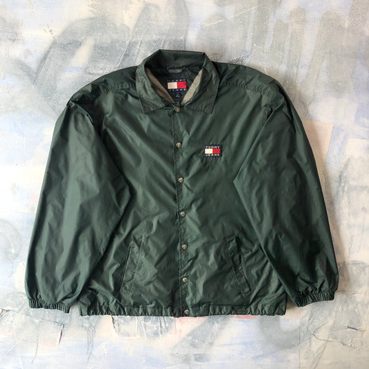 Vintage Tommy Jeans Blanket Lined Windbreaker Button Jacket M