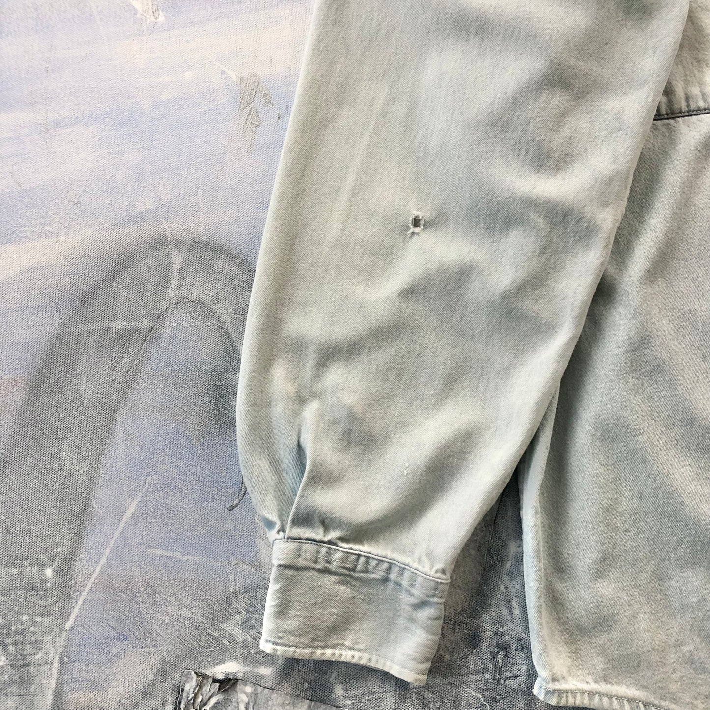 Vintage Harley Davidson Motorcycles Button Denim Shirt L