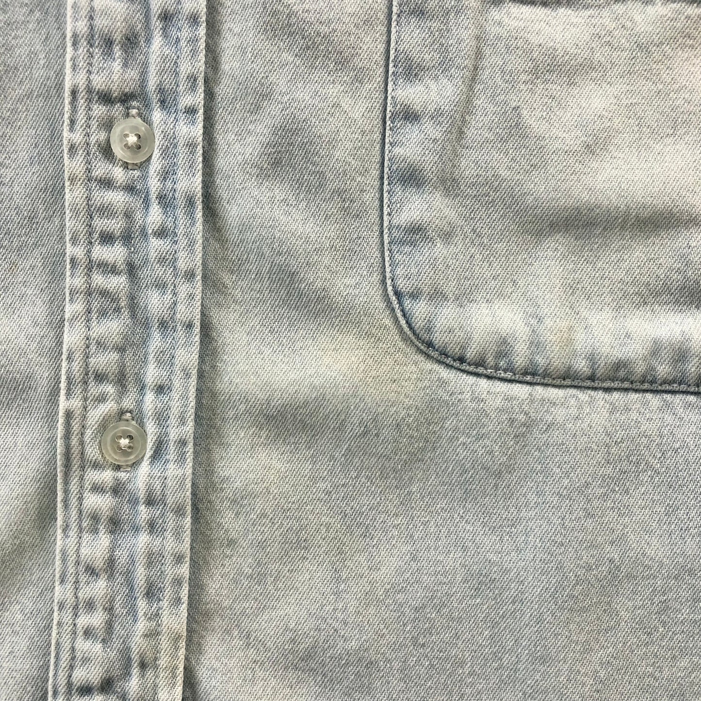 Vintage Harley Davidson Motorcycles Button Denim Shirt L