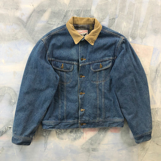 Vintage Stormrider Canyon Creek Blanket Lined Denim Button Jacket L