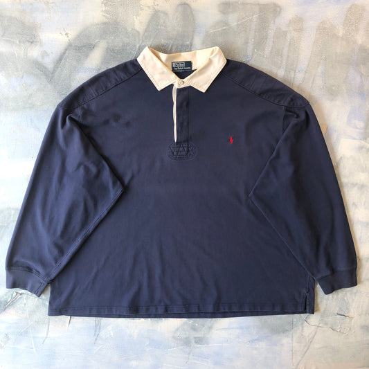 Vintage Polo Ralph Lauren Rugby Long Sleeve Shirt XXXL