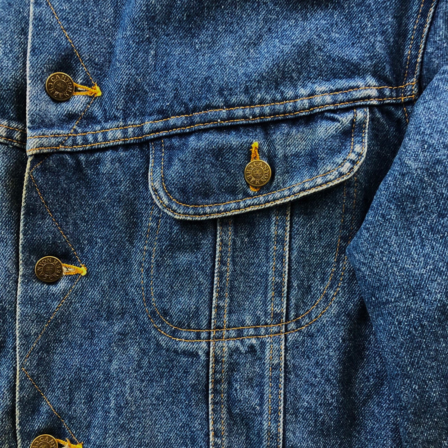 Vintage Stormrider Canyon Creek Blanket Lined Denim Button Jacket L