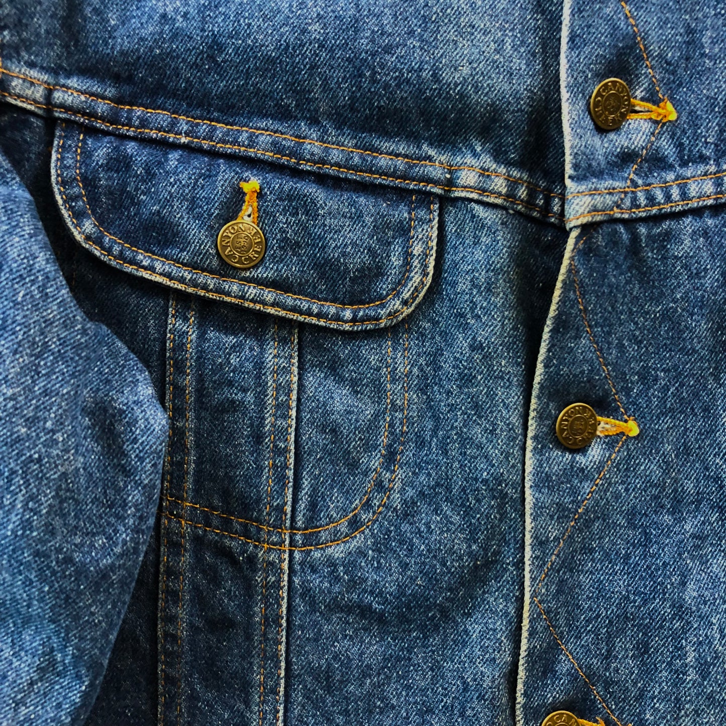 Vintage Stormrider Canyon Creek Blanket Lined Denim Button Jacket L