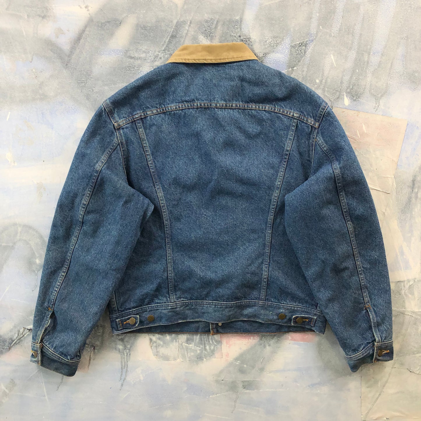 Vintage Stormrider Canyon Creek Blanket Lined Denim Button Jacket L