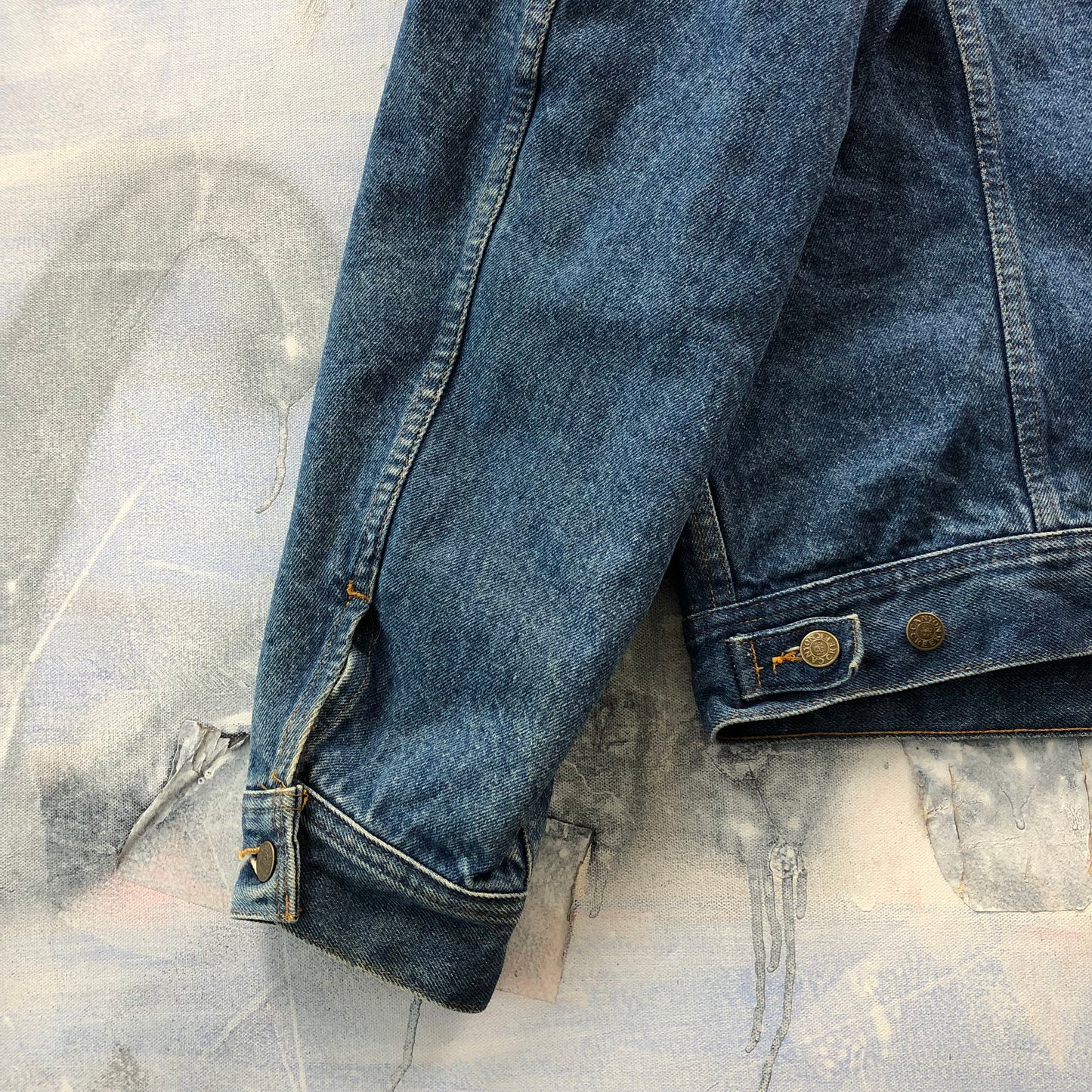 Vintage Stormrider Canyon Creek Blanket Lined Denim Button Jacket L