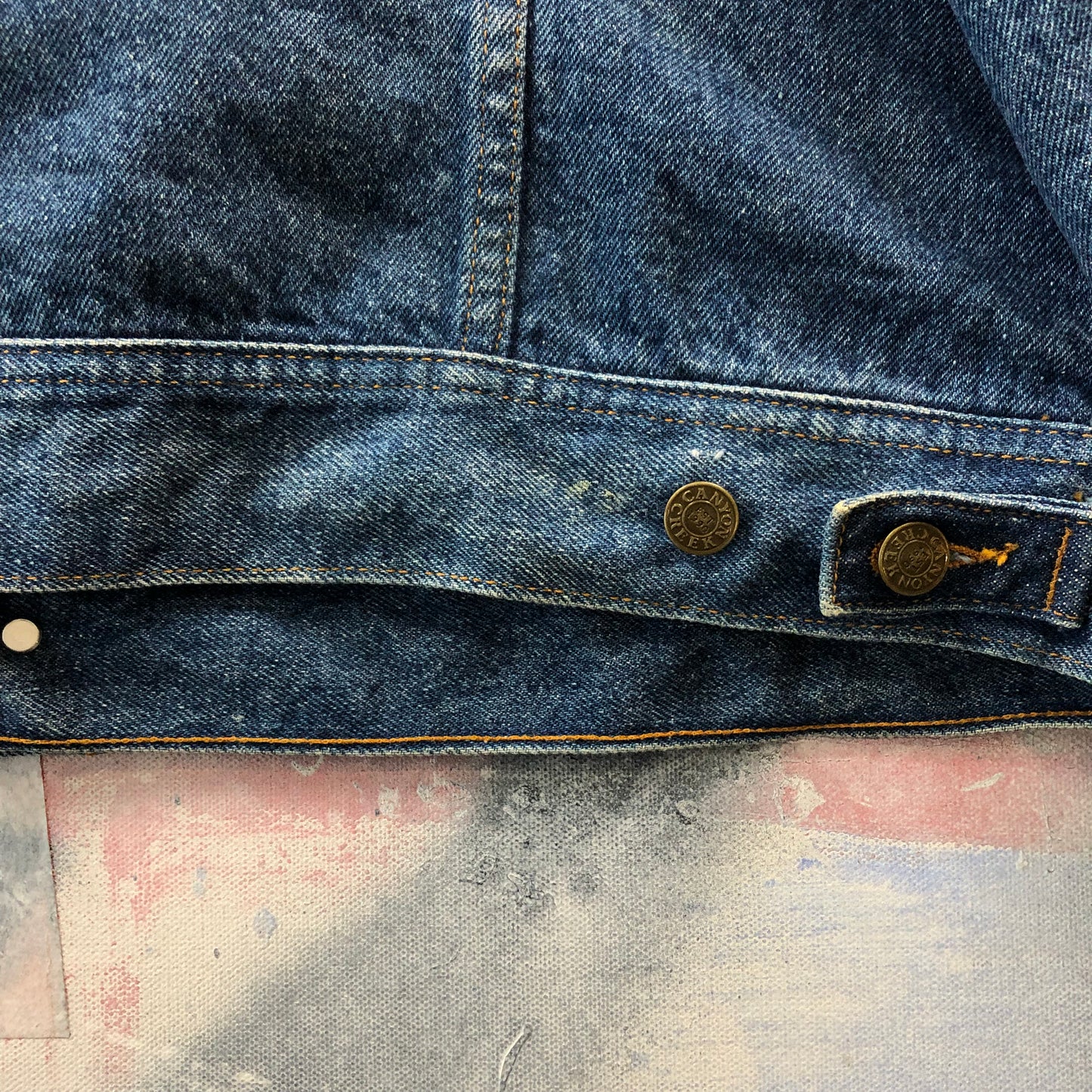 Vintage Stormrider Canyon Creek Blanket Lined Denim Button Jacket L