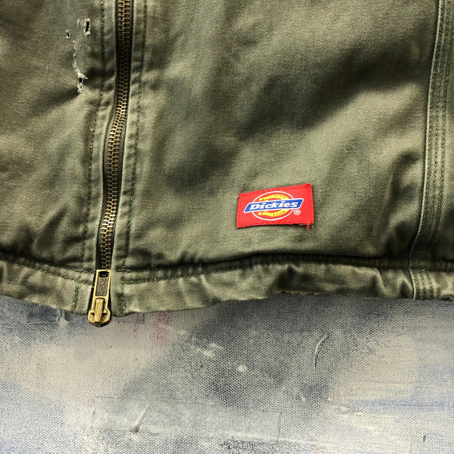 Vintage Dickies Sherpa Lined Utility Zip Jacket XXL