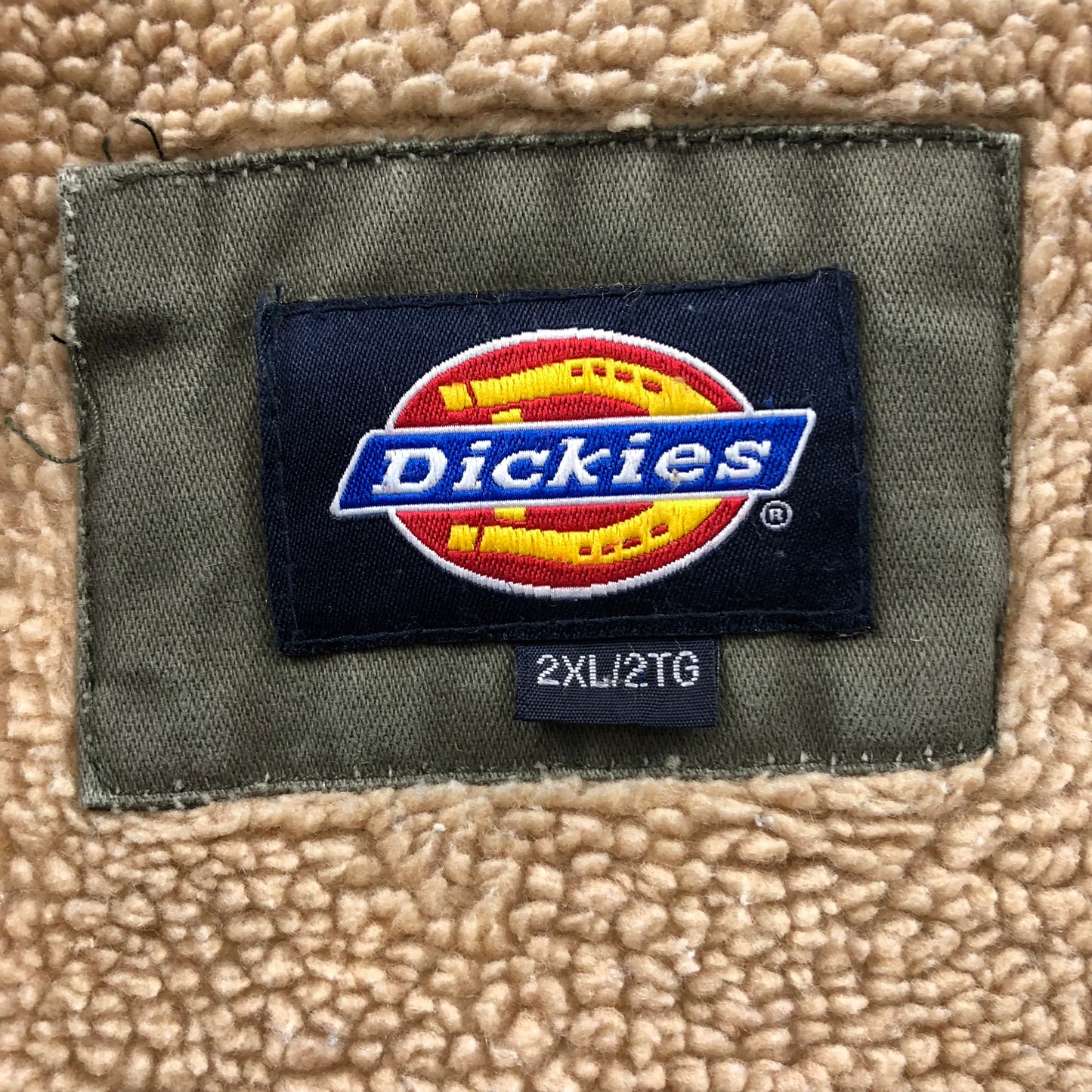 Vintage Dickies Sherpa Lined Utility Zip Jacket XXL