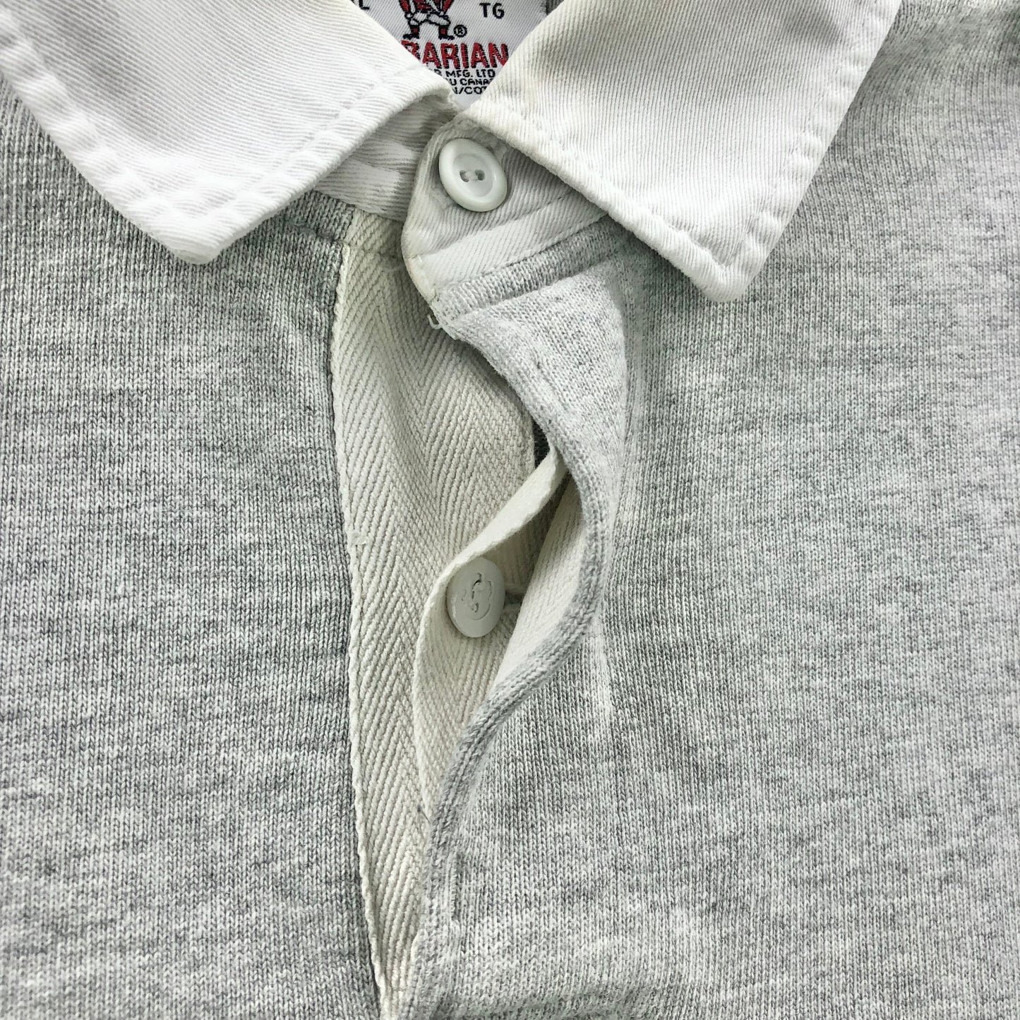 Vintage 90s Barbarian Rugby Long Sleeve Polo Shirt XL