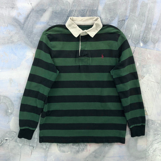 Vintage Polo Ralph Lauren Striped Long Sleeve Polo Shirt M