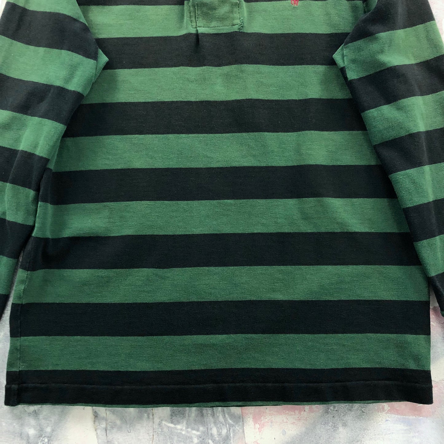 Vintage Polo Ralph Lauren Striped Long Sleeve Polo Shirt M