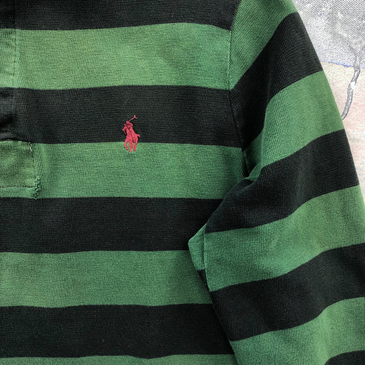 Vintage Polo Ralph Lauren Striped Long Sleeve Polo Shirt M