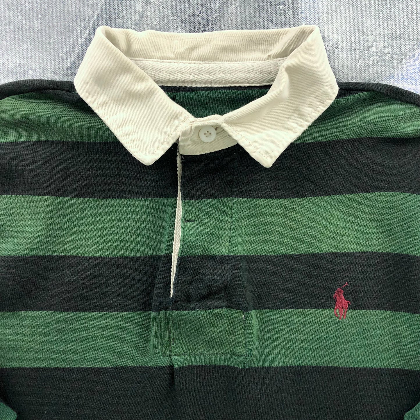 Vintage Polo Ralph Lauren Striped Long Sleeve Polo Shirt M