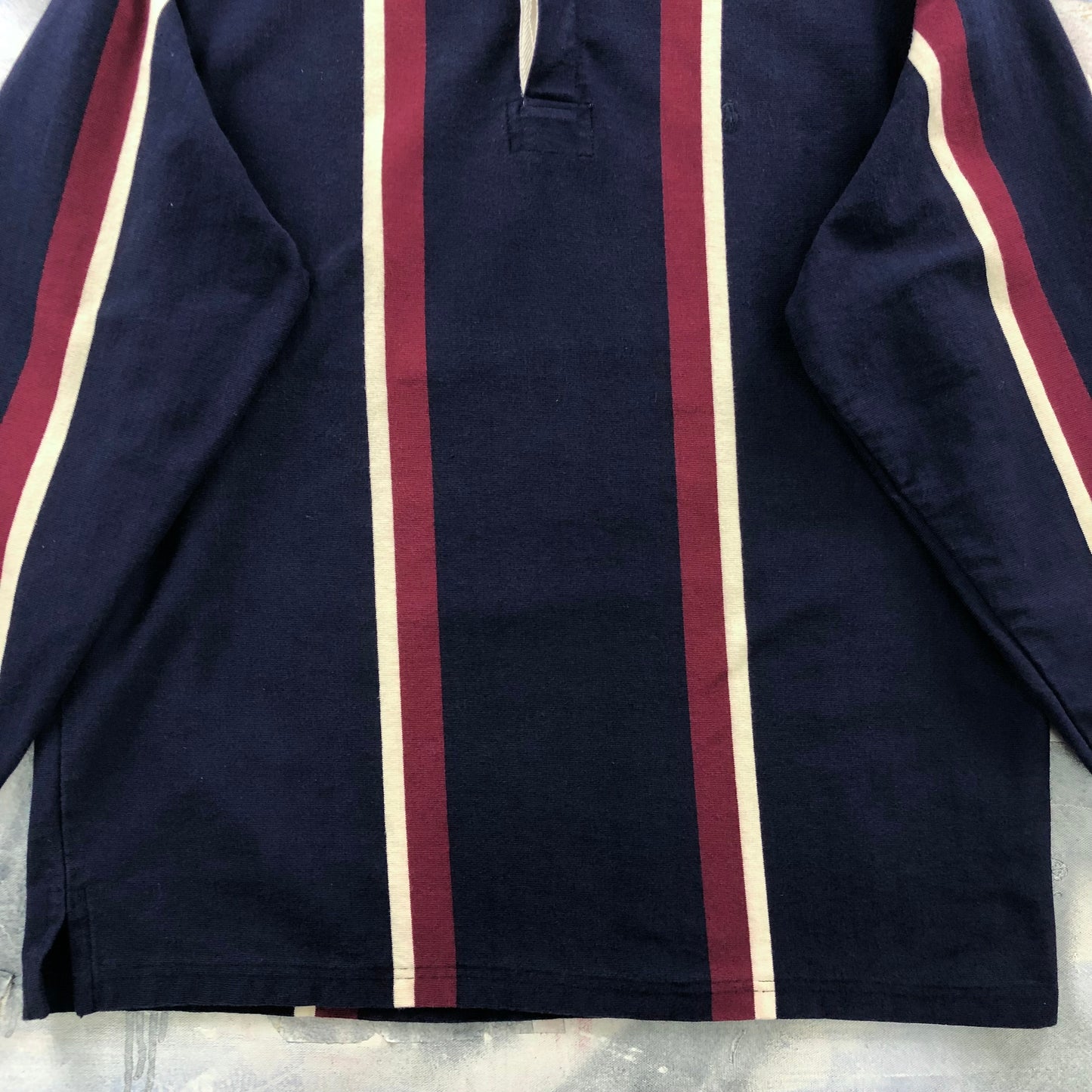 Vintage Polo Ralph Lauren Striped Long Sleeve Polo Shirt L