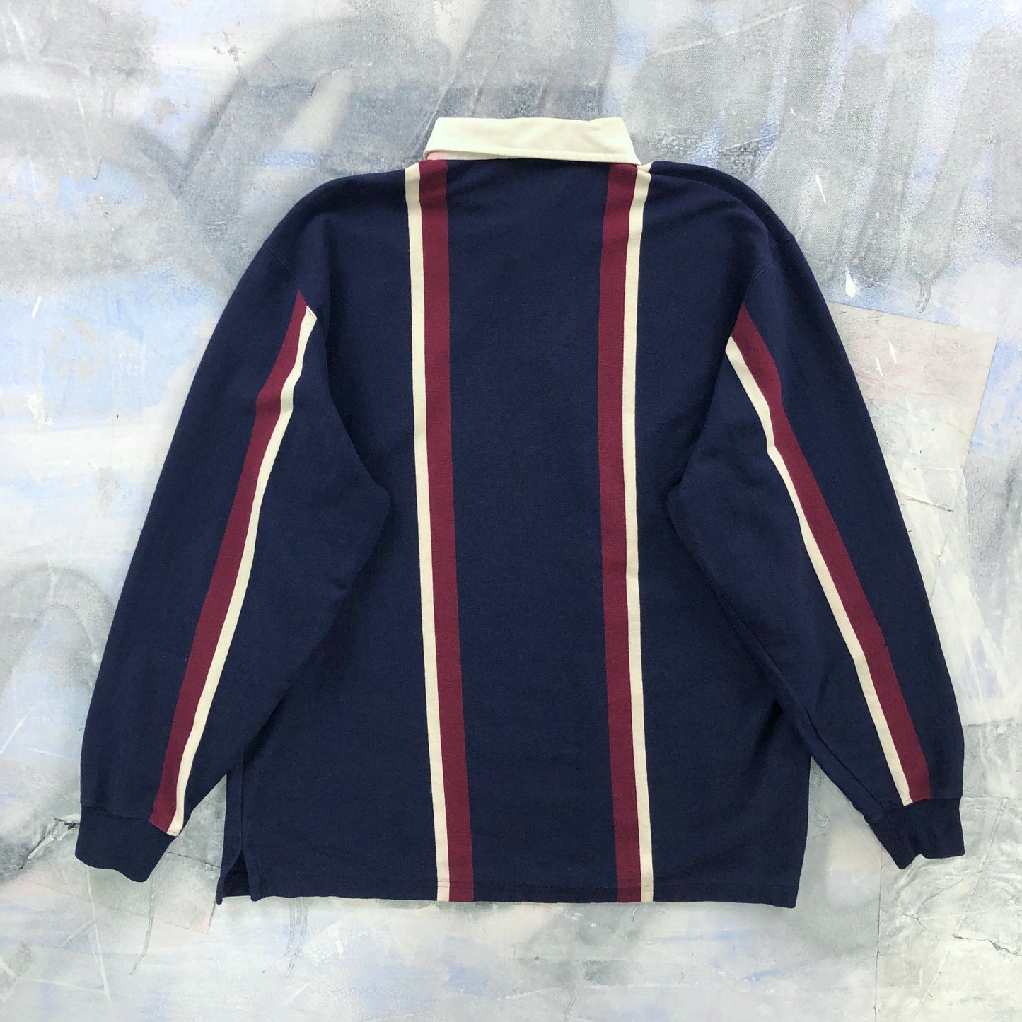 Vintage Polo Ralph Lauren Striped Long Sleeve Polo Shirt L