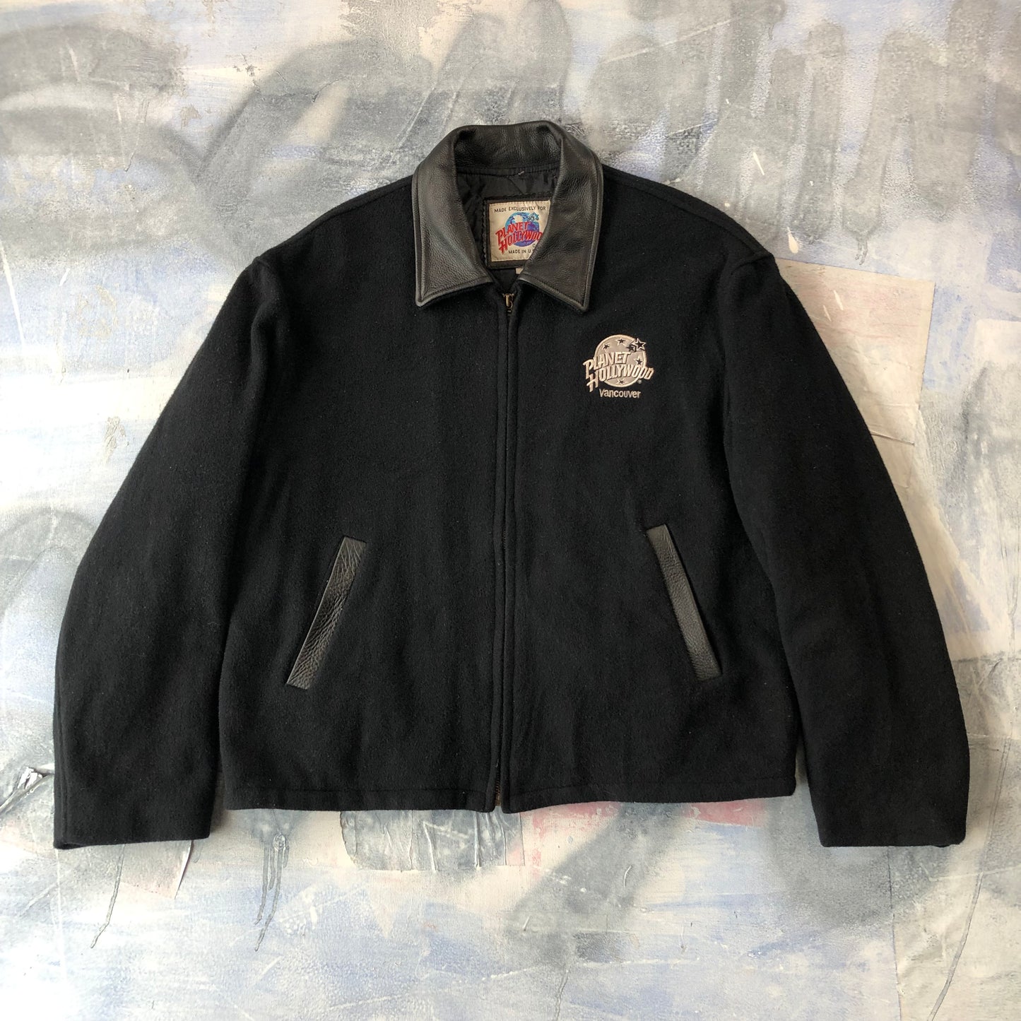 Planet Hollywood Harrington Wool Zip Jacket XL