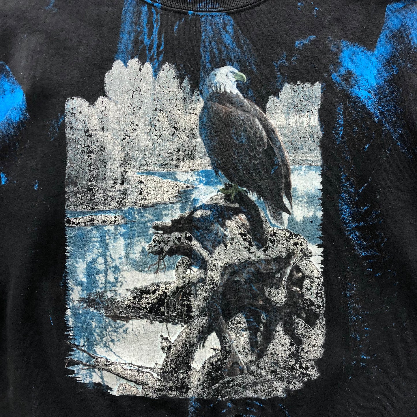 Vintage Bald Eagle Nature Crewneck Sweatshirt M