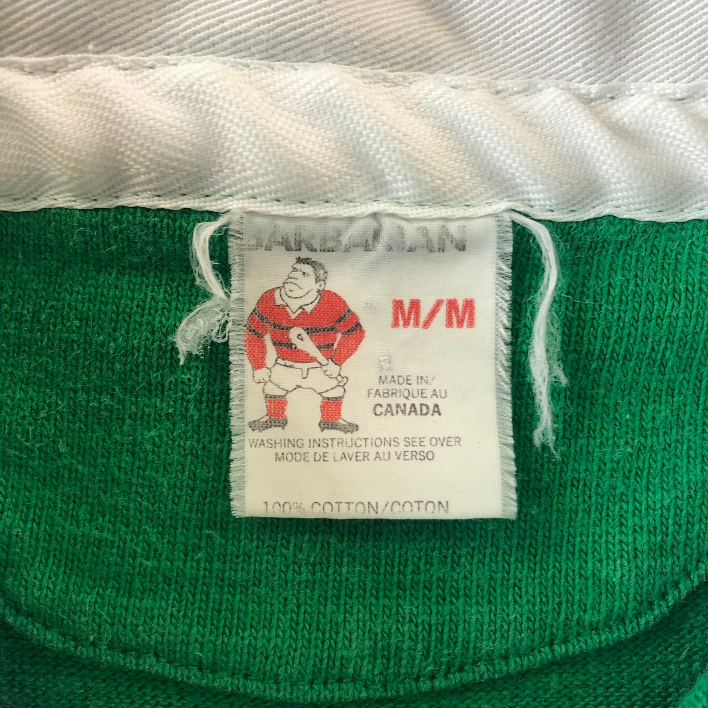 Vintage Barbarian Survivors Lambton 4C Rugby Long Sleeve Polo M