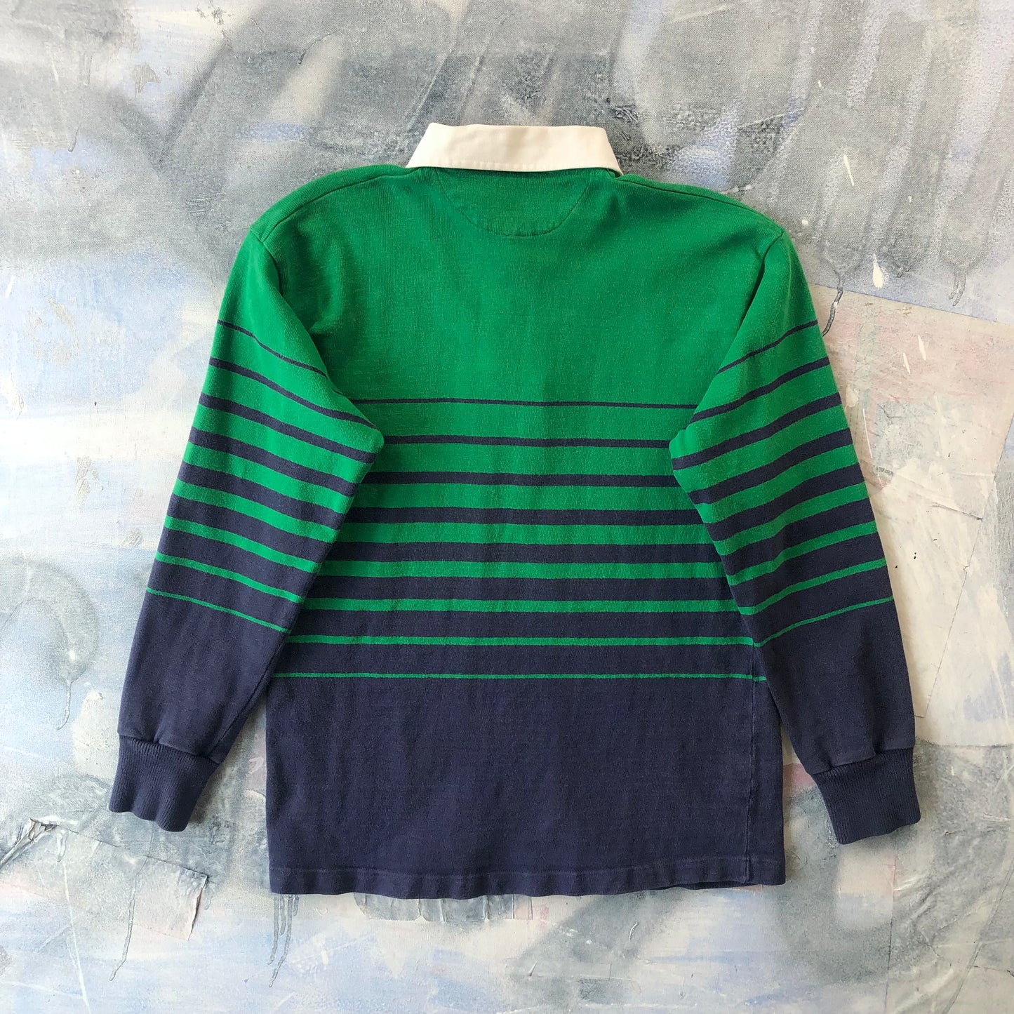 Vintage Barbarian Survivors Lambton 4C Rugby Long Sleeve Polo M