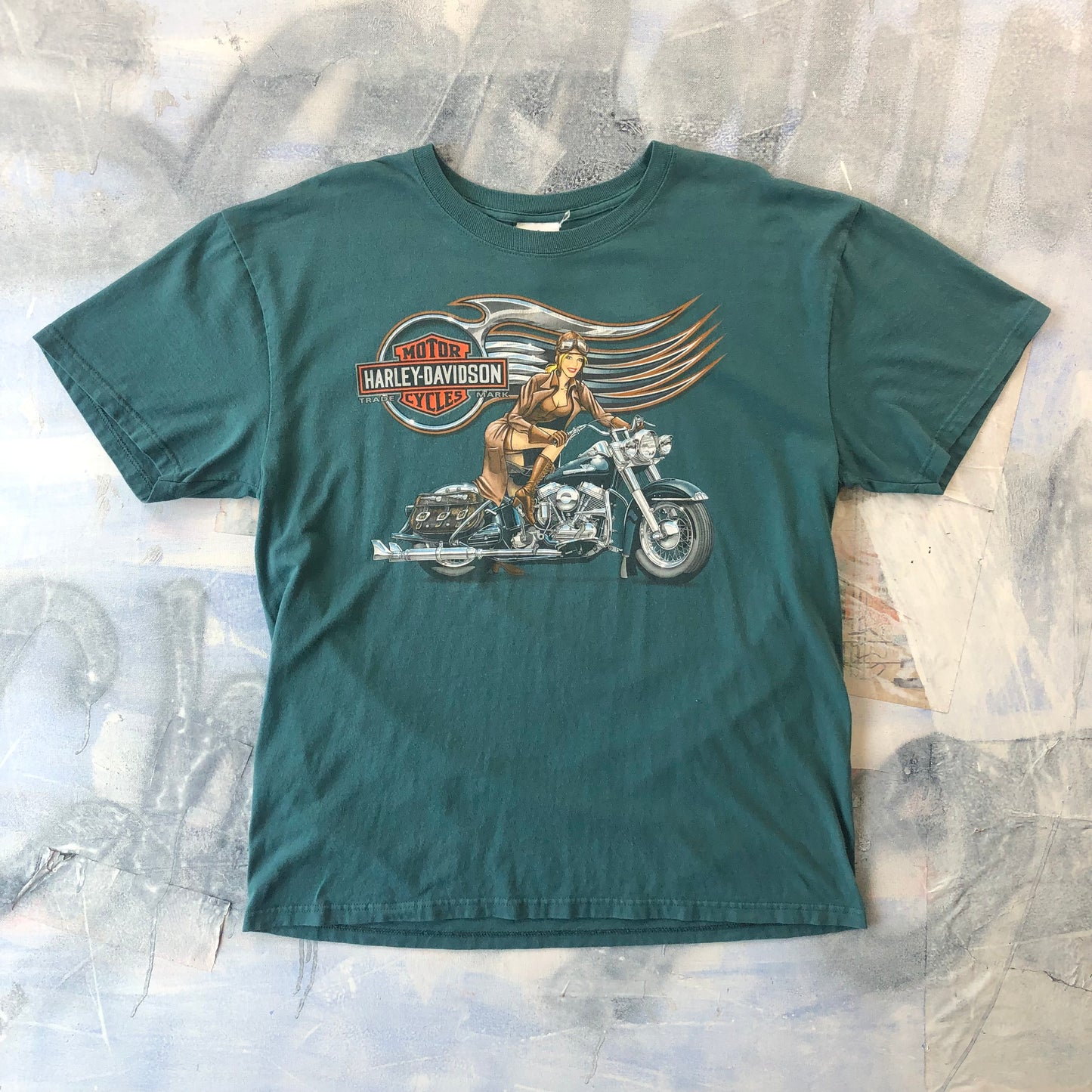 Vintage Harley Davidson Motorcycles Of Saudi Arabia T Shirt XL