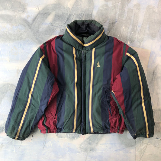 Vintage Nautica Reversible Puffer Zip Jacket XL