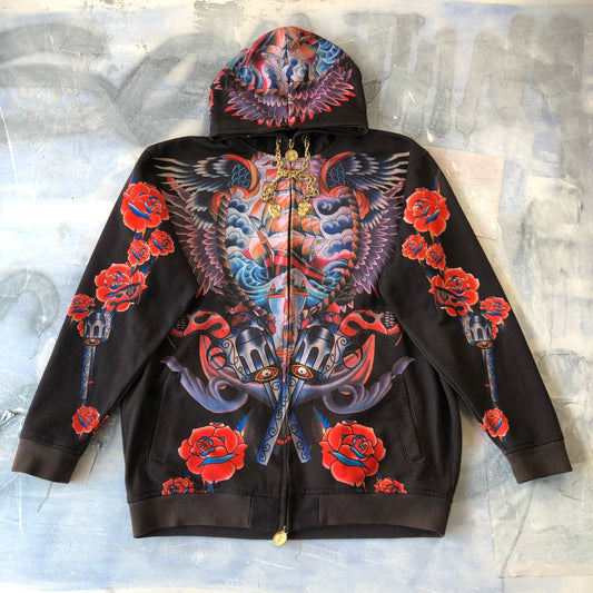 Kanji Jeans Hoodie Sweatshirt 3XL