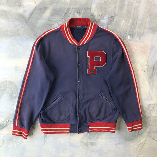 Polo Ralph Lauren New York Varsity Letterman Button Sweatshirt L