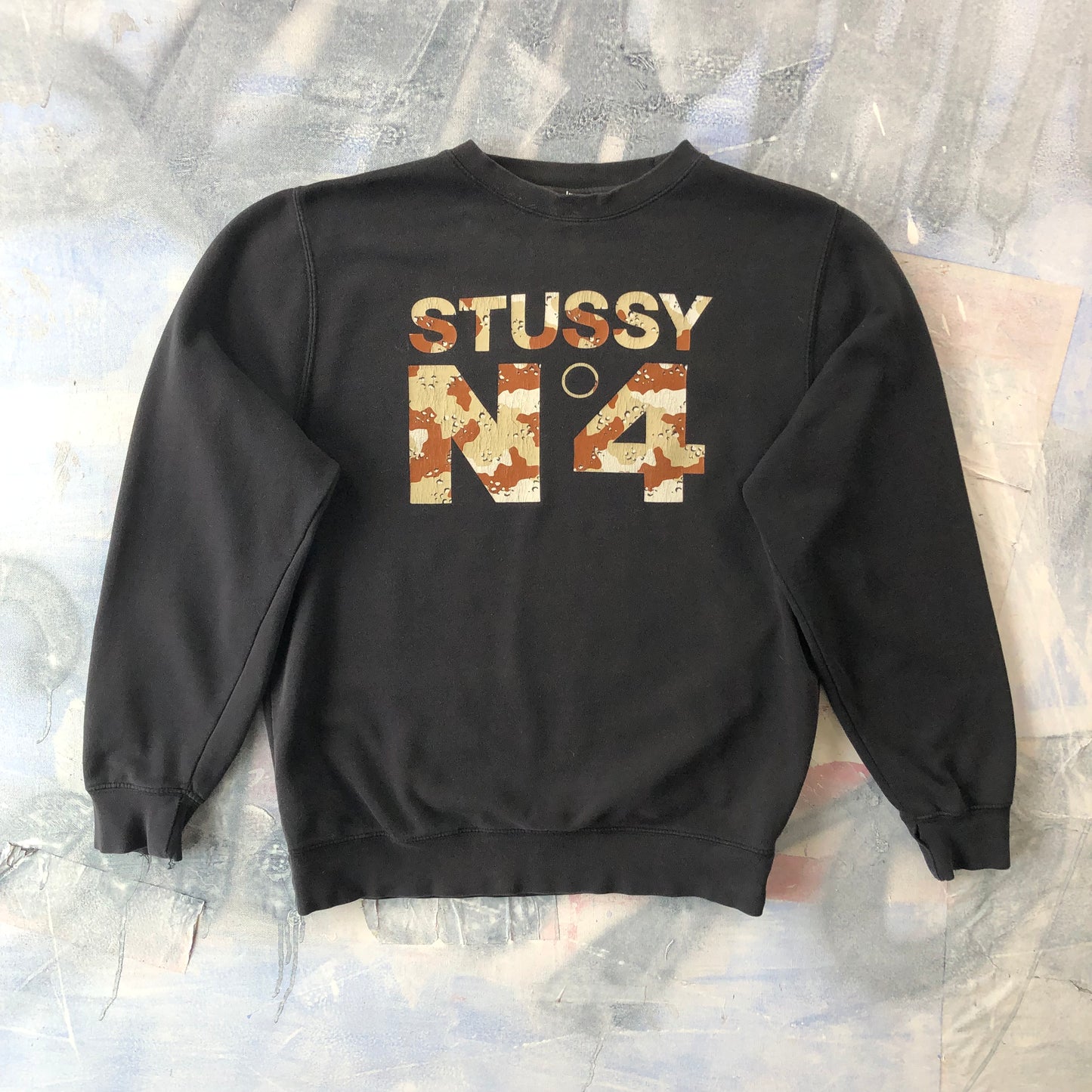 Vintage Stussy No 4 Crewneck Sweatshirt M