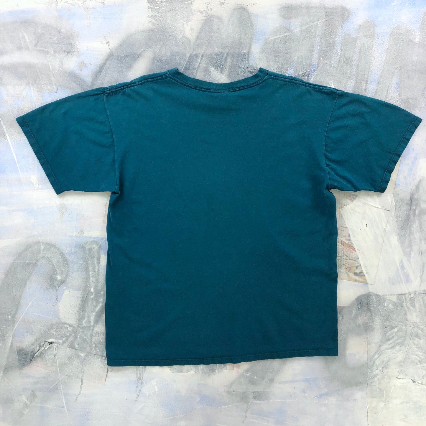 Vintage 90s Wolf Pack Nature Gardner Painting T Shirt XL