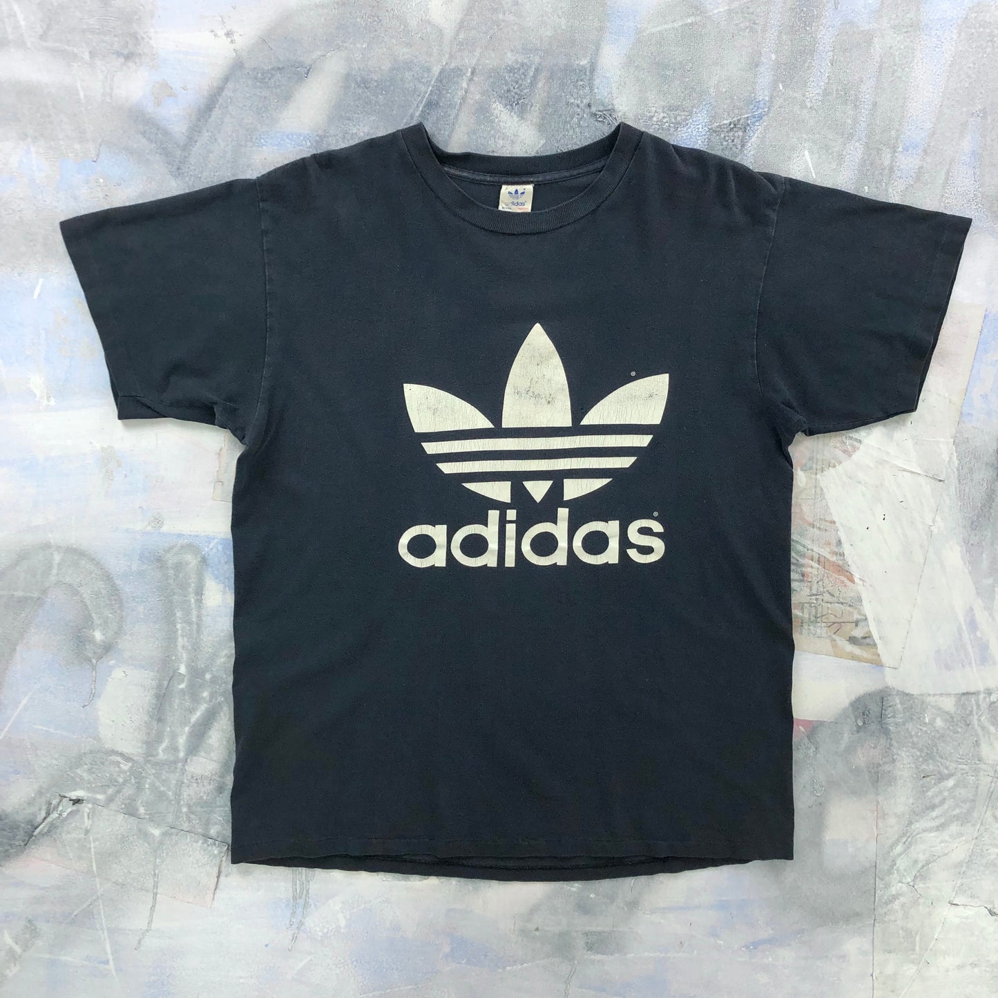 Vintage 90s Adidas Trefoil T Shirt L