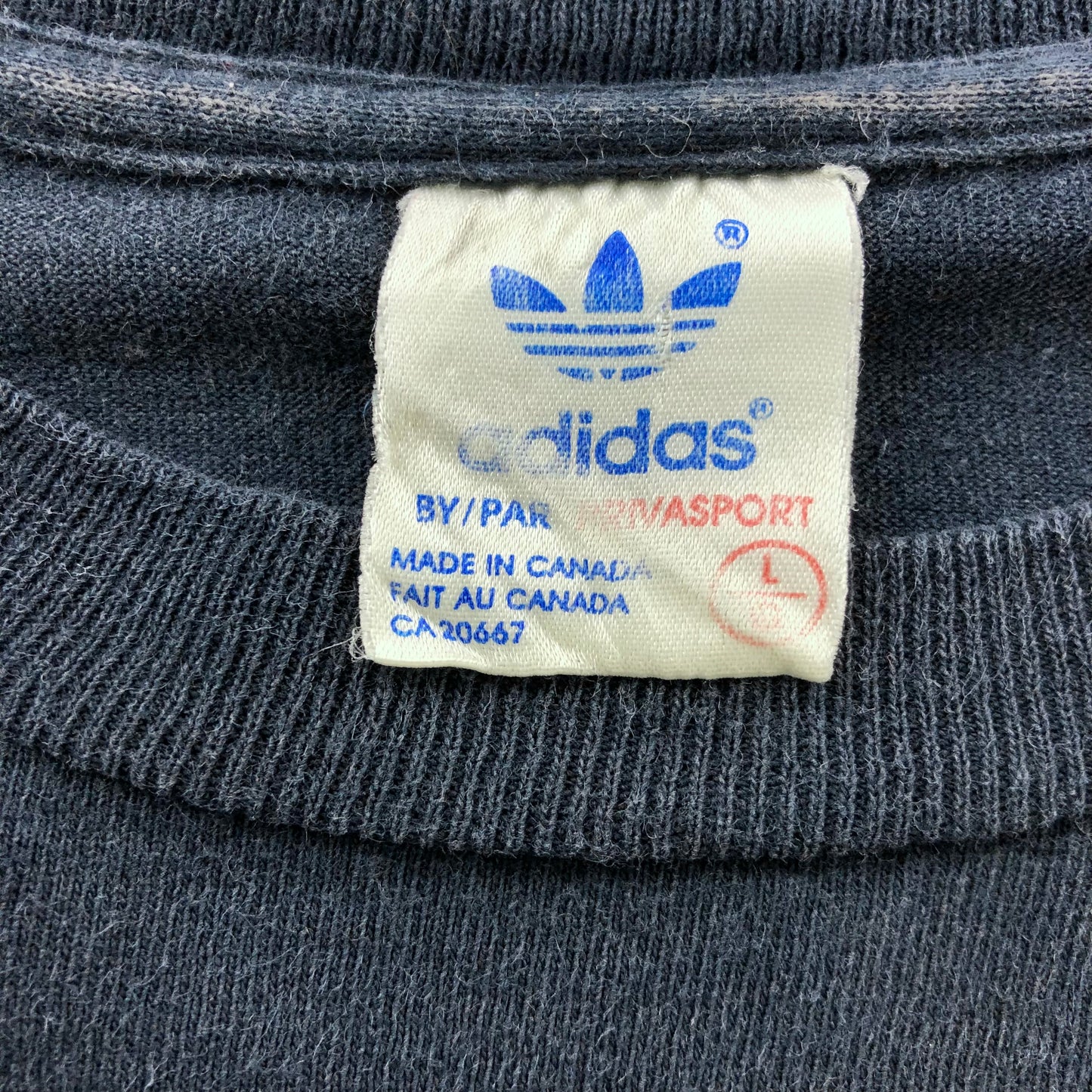Vintage 90s Adidas Trefoil T Shirt L