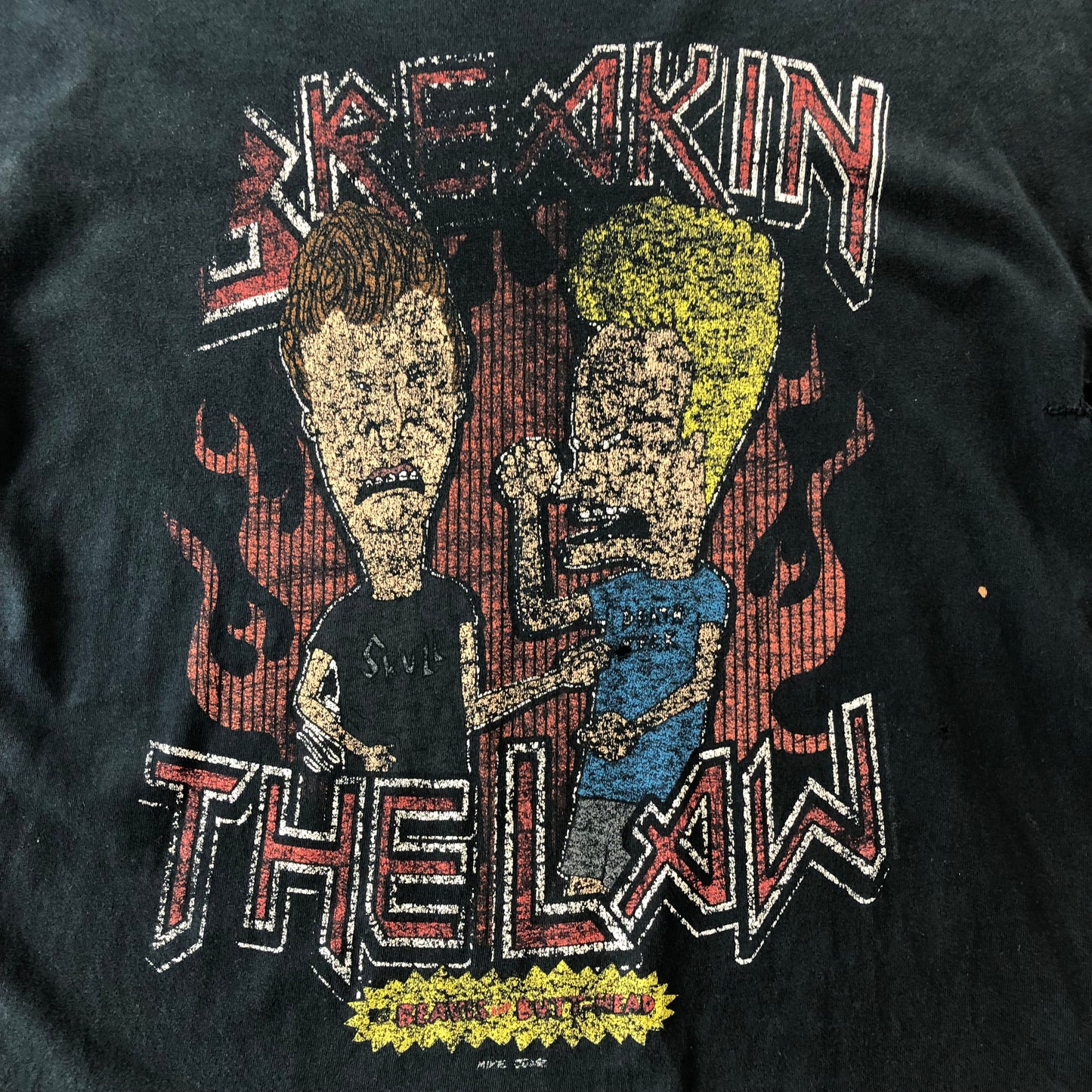 Vintage Beavis & Butthead Breakin The Law T Shirt XL