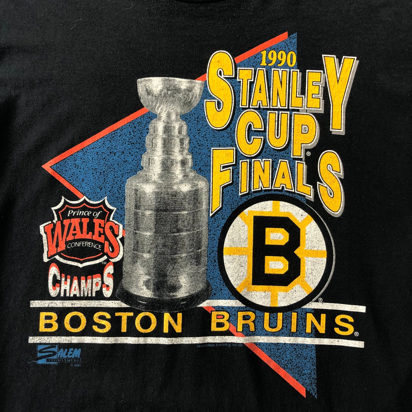 Vintage USA NHL Boston Bruins 1990 Stanley Cup Finals T Shirt XL