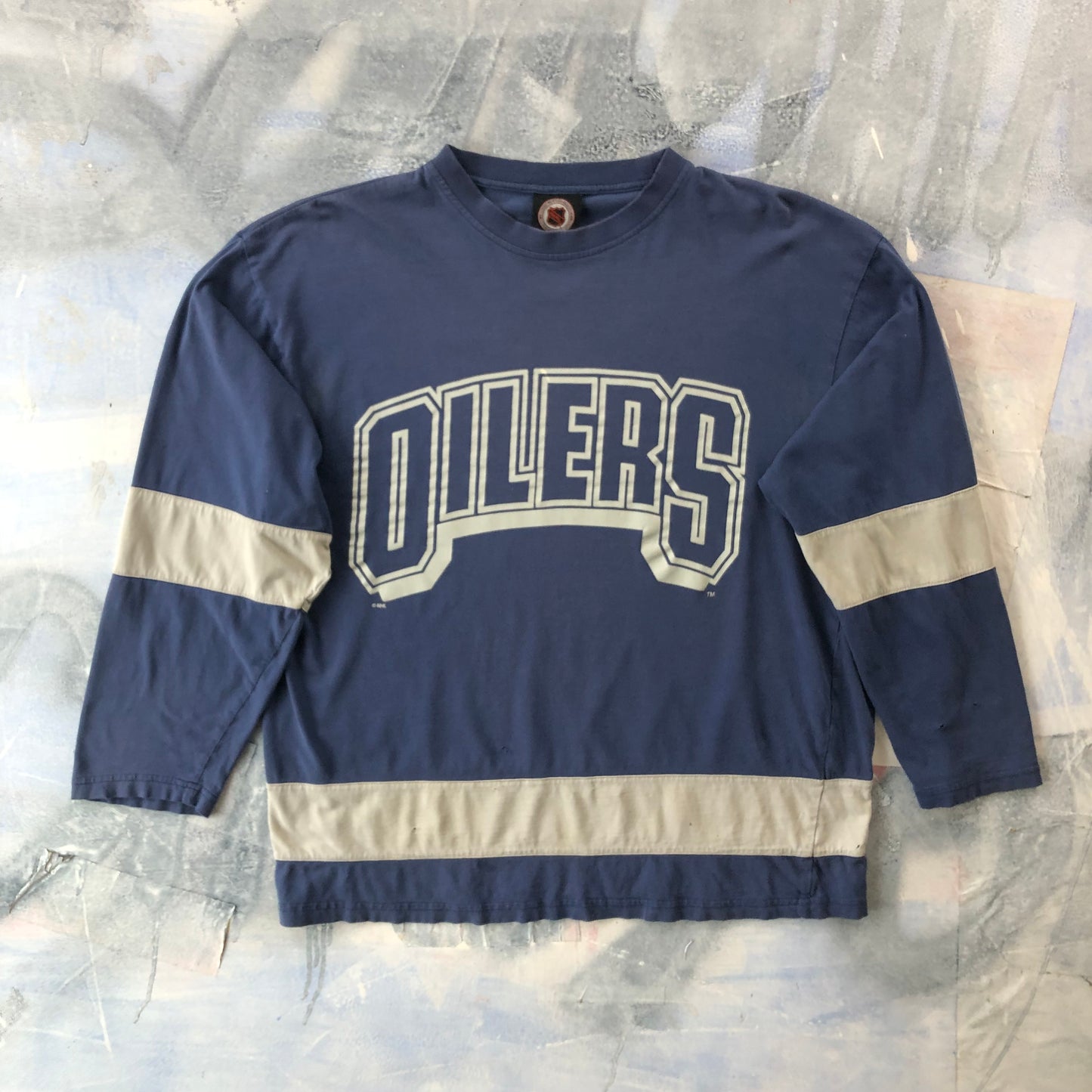 Vintage NHL Edmonton Oilers Long Sleeve T Shirt L