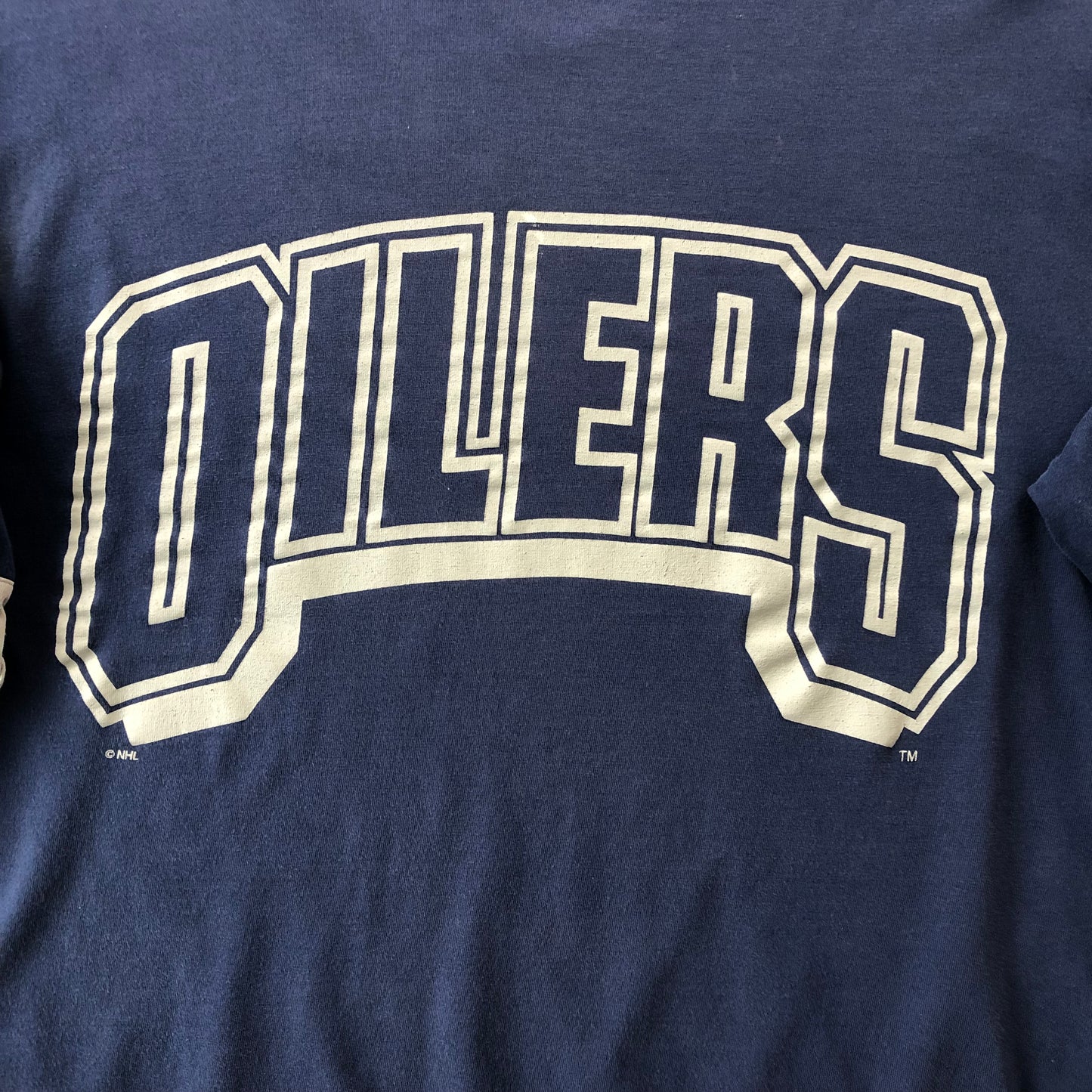 Vintage NHL Edmonton Oilers Long Sleeve T Shirt L