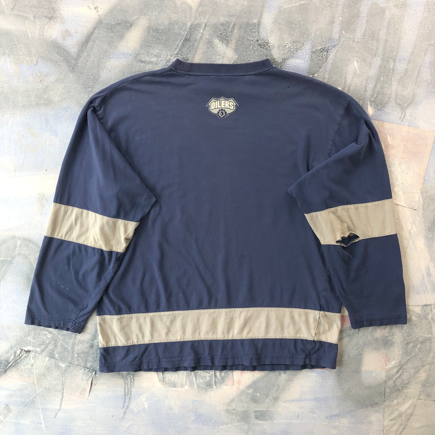 Vintage NHL Edmonton Oilers Long Sleeve T Shirt L