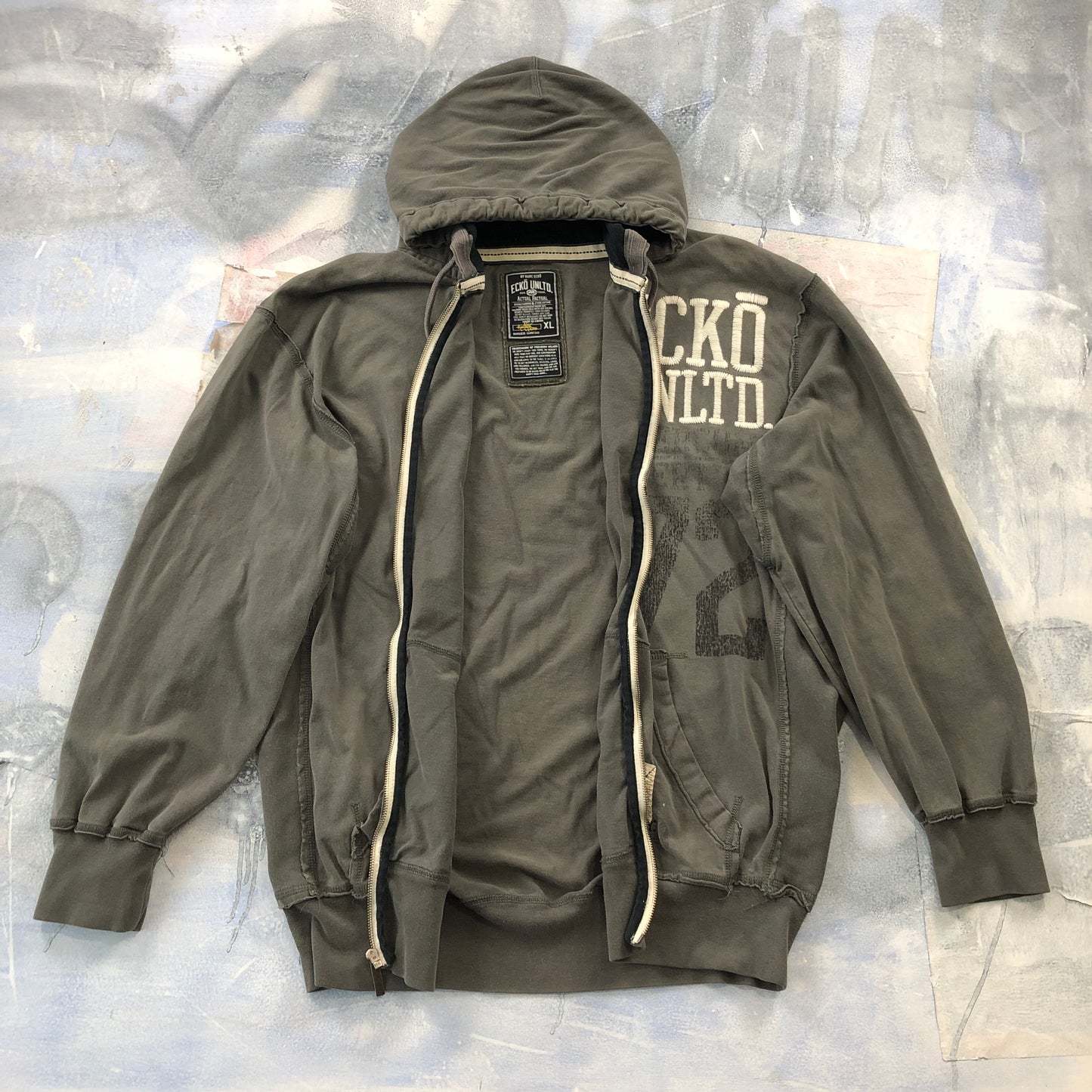 Ecko Unlimited 90s Zip Hoodie Sweatshirt XL