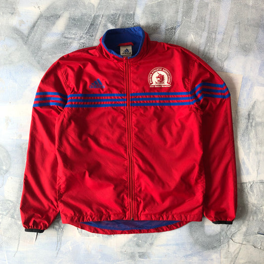 Vintage Adidas Three Stripes Boston Marathon Zip Jacket M