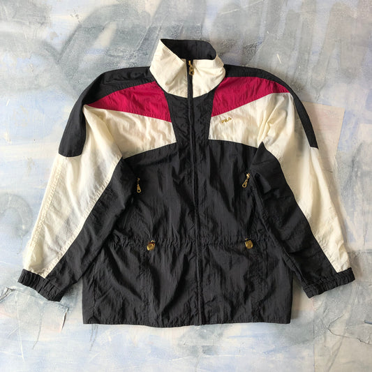 Vintage Fila Windbreaker Zip Jacket L (Womens)