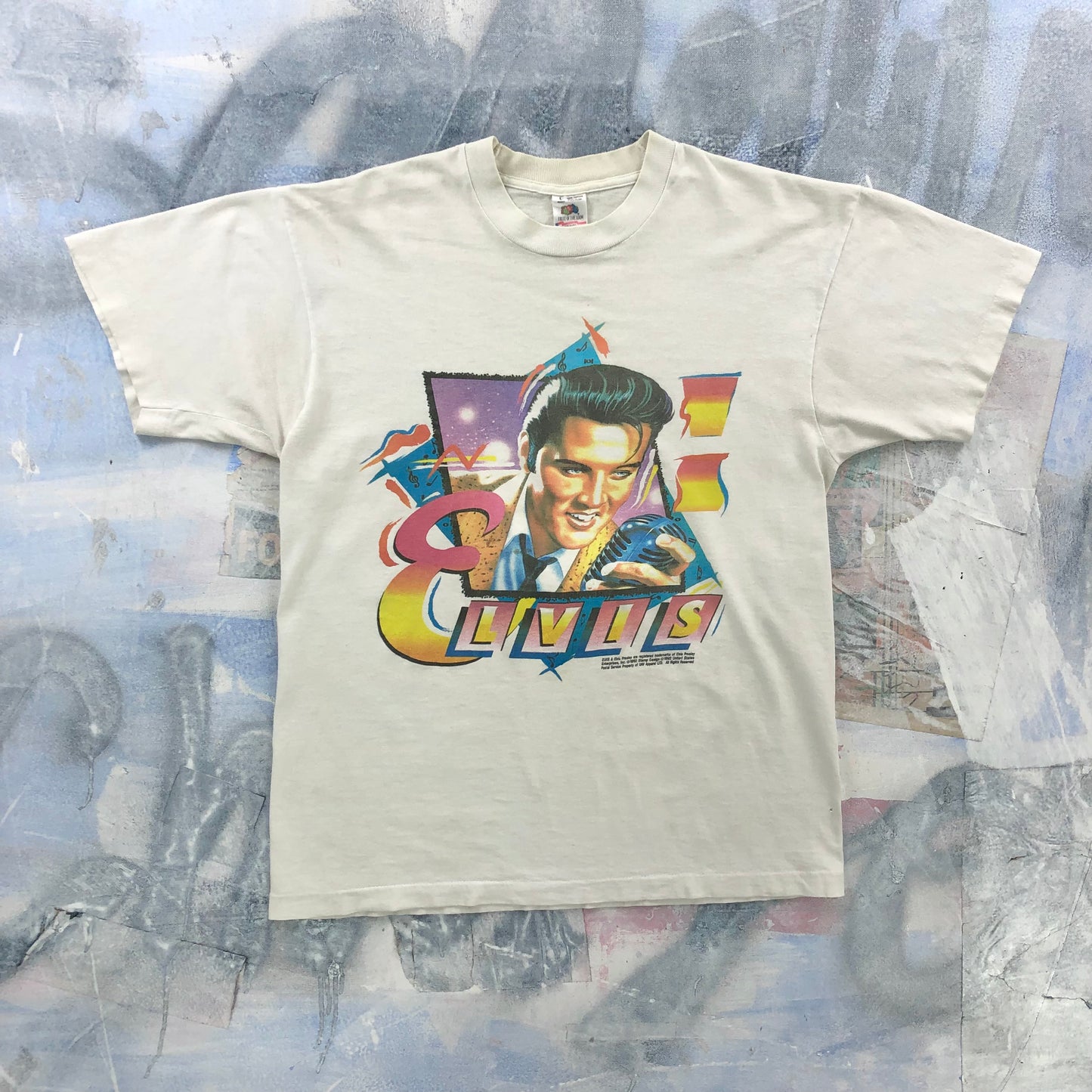 Vintage 90s USA Elvis Presley Single Stitch T Shirt L