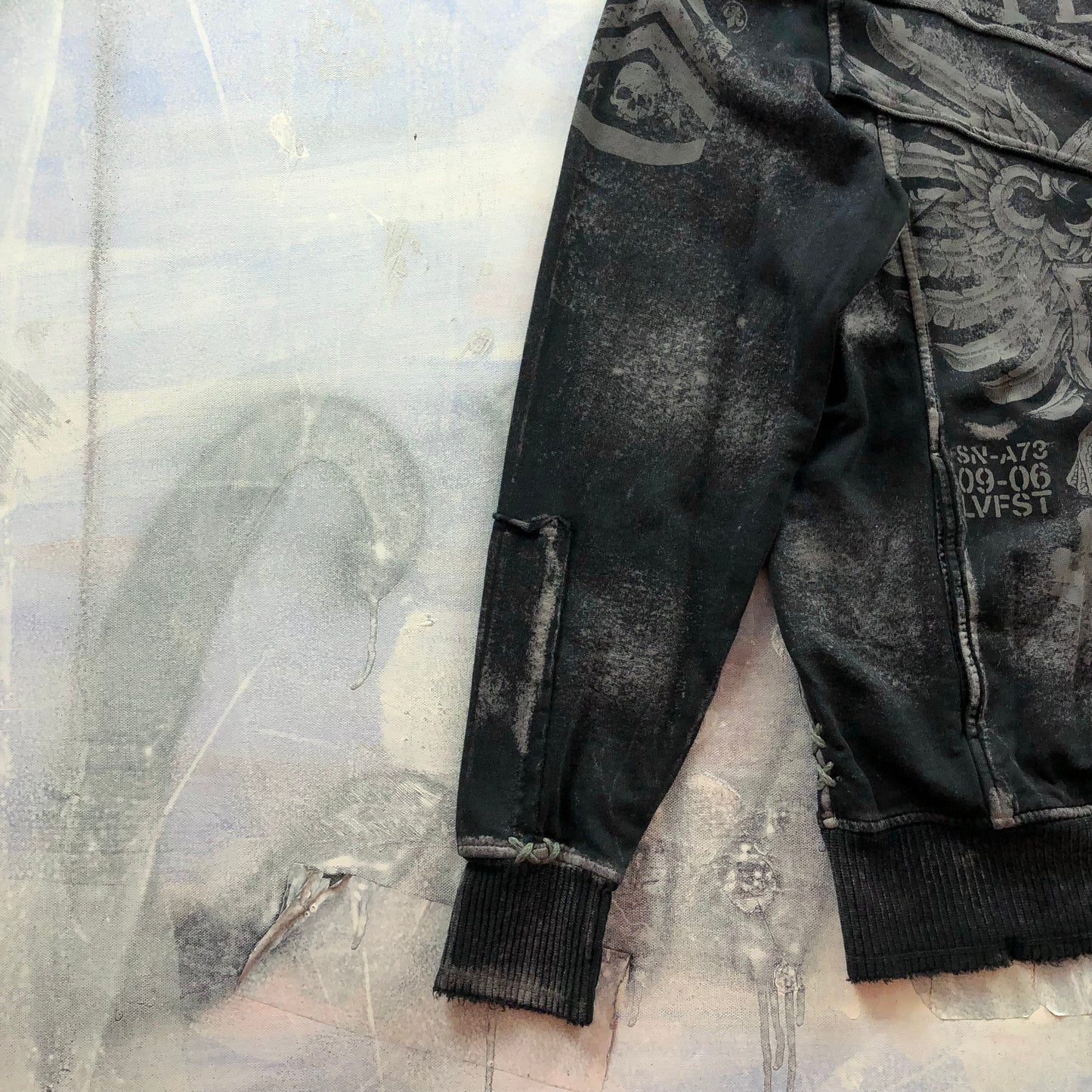 Vintage Y2K Affliction Live Fast Full Zip Sweatshirt L