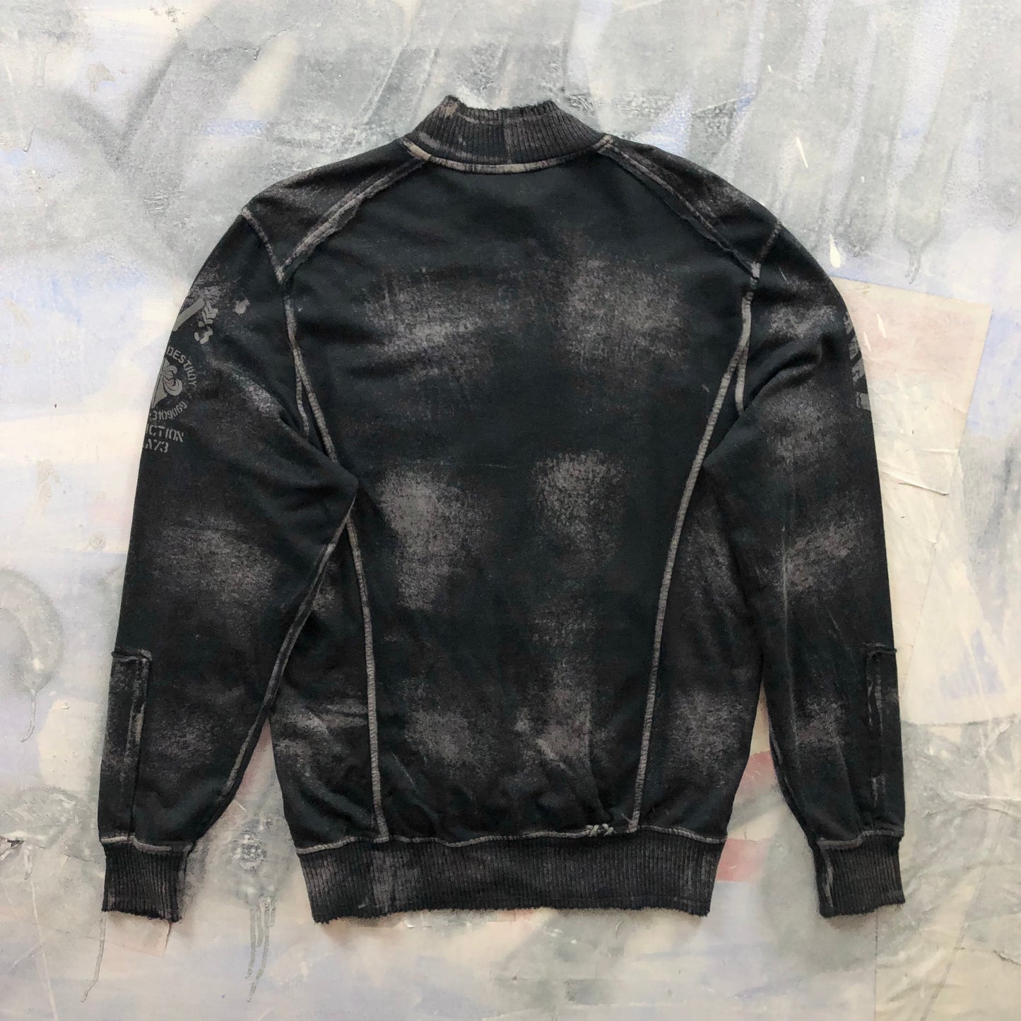 Vintage Y2K Affliction Live Fast Full Zip Sweatshirt L