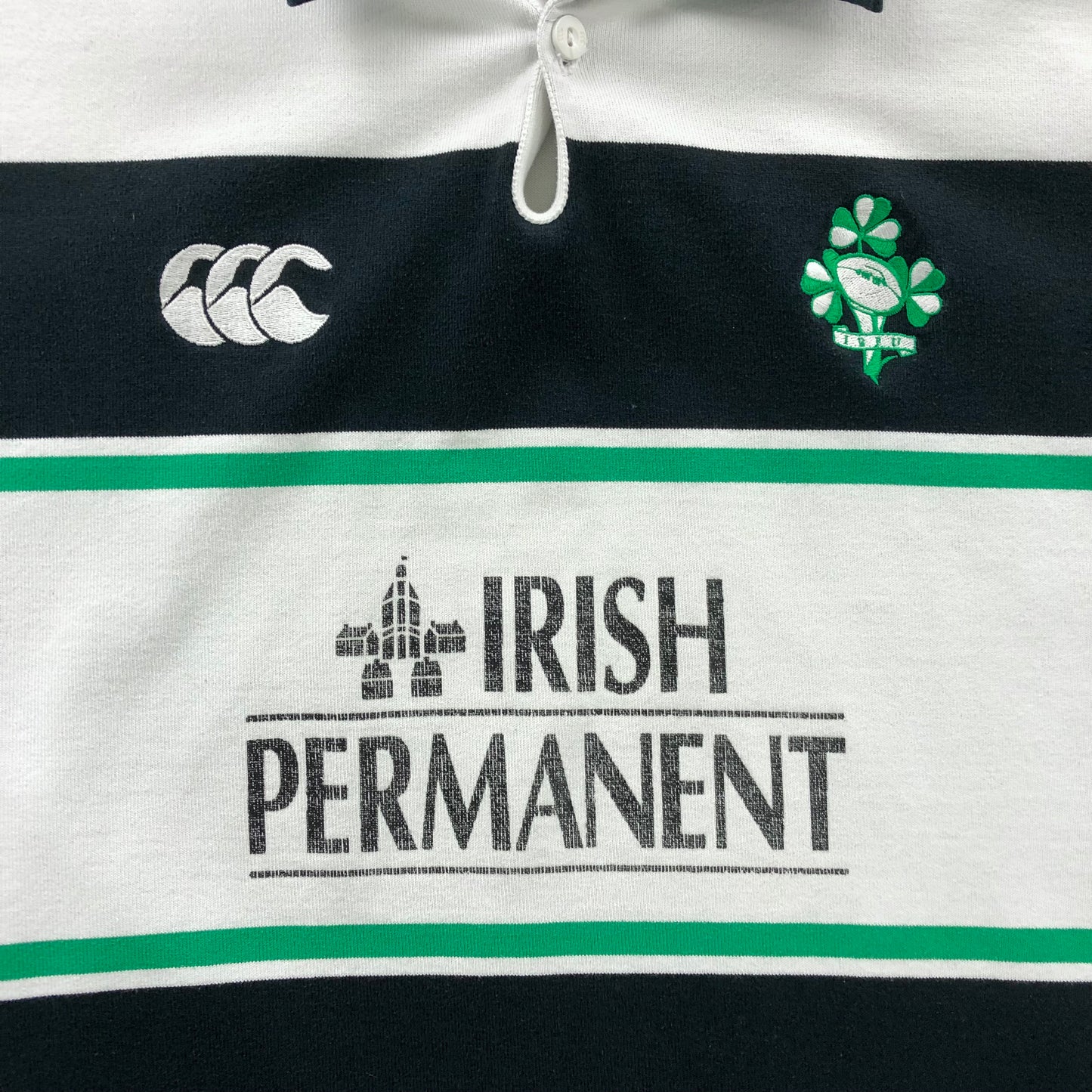 Vintage Ireland Rugby Polo Shirt L