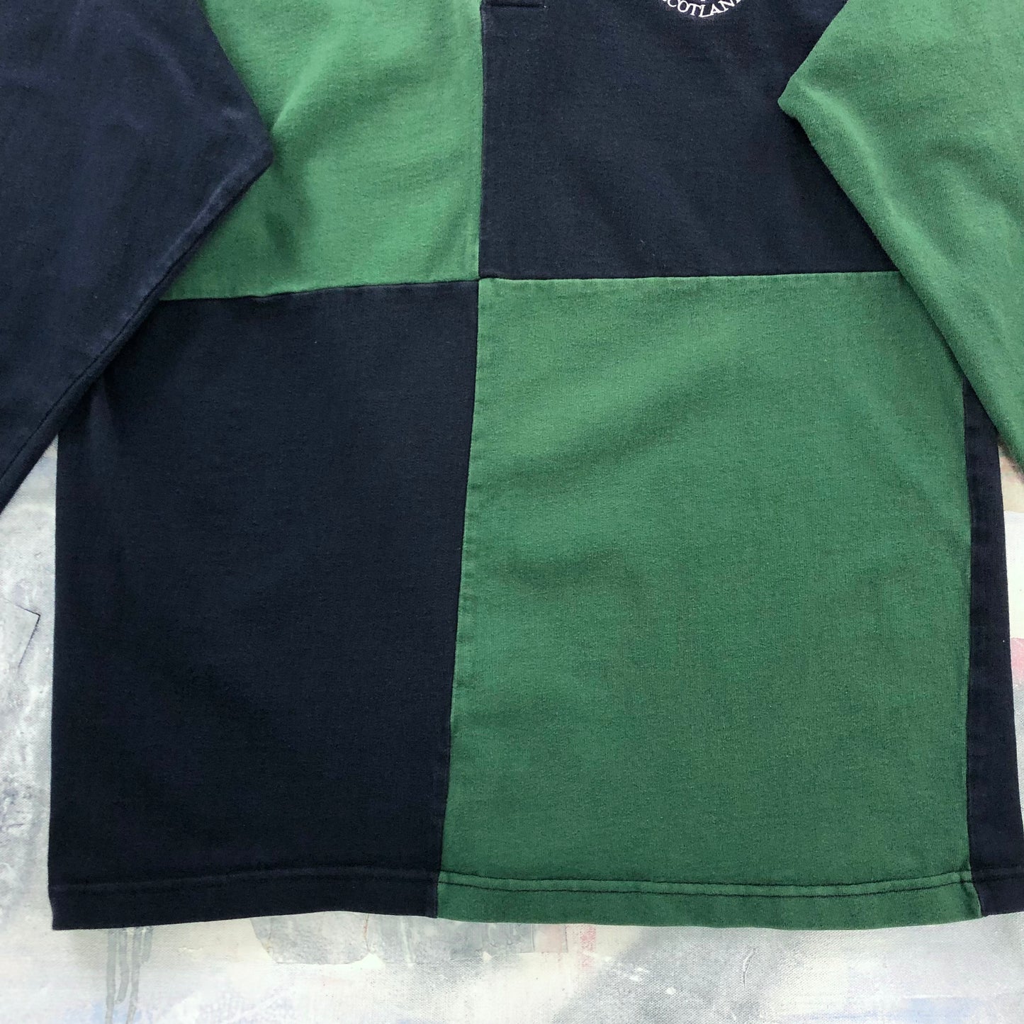 Vintage Scotland Rugby Long Sleeve Polo Shirt XL