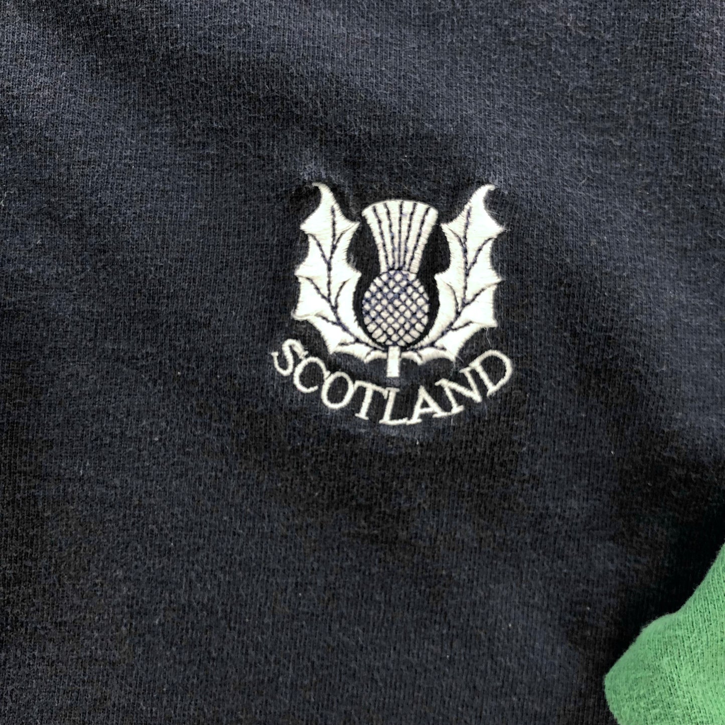 Vintage Scotland Rugby Long Sleeve Polo Shirt XL
