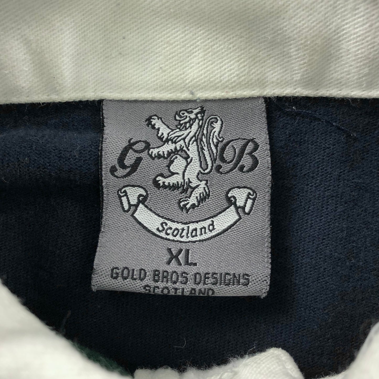 Vintage Scotland Rugby Long Sleeve Polo Shirt XL