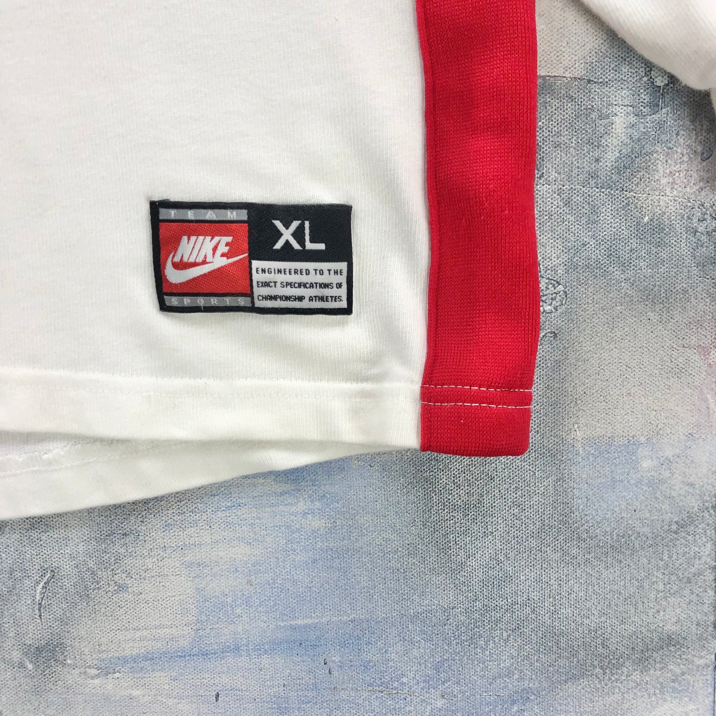 Vintage 90s Nike England Rugby Long Sleeve Polo Shirt XL